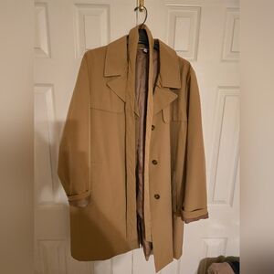 Time and Tru Classic Womens Tan Trench Coat